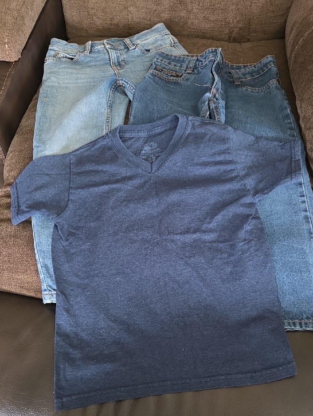 Bundle Kids Jeans and Navy Top - Blue
